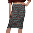 thumbnail image 4 of Moomaya Jupes pour Femmes Longueur Genou Poly Spandex Vêtements Décontractés d'Été, 4 of 6