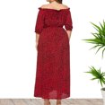 thumbnail image 4 of Womens Summer Dress,Casual Summer Dress for Women,Womens Summer Large Print One Line Neck Short Sleeve Split Beach Resort Dress,Casual Summer Dress,Short Sleeve Dress, 4 of 7