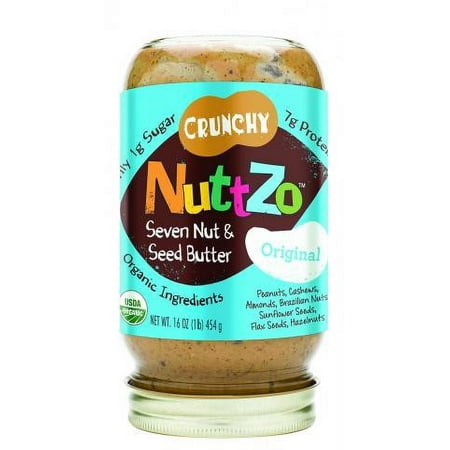 NuttZo Organic Seven Nut & Seed Butter, Crunchy, Original, 16 Oz