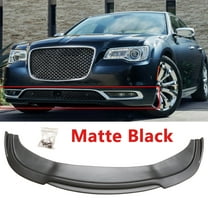 NINTE Front Bumper Lip for Chrysler 300 RT 2015-2022 Matte Black Splitter Dual-deck Style 1PCS