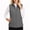 Dark Gray, variant on cocolona Quilted Vest for Women LightWeight Solid Color Basic Sleeveless Jacket Fall Winter Stand Collar Zipper Coat with Pocket