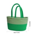 thumbnail image 3 of Latrodar Desktop Storage Basket Woven Storage Basket Cotton Thread Storage Basket Green Safe&Non-toxic, 3 of 5