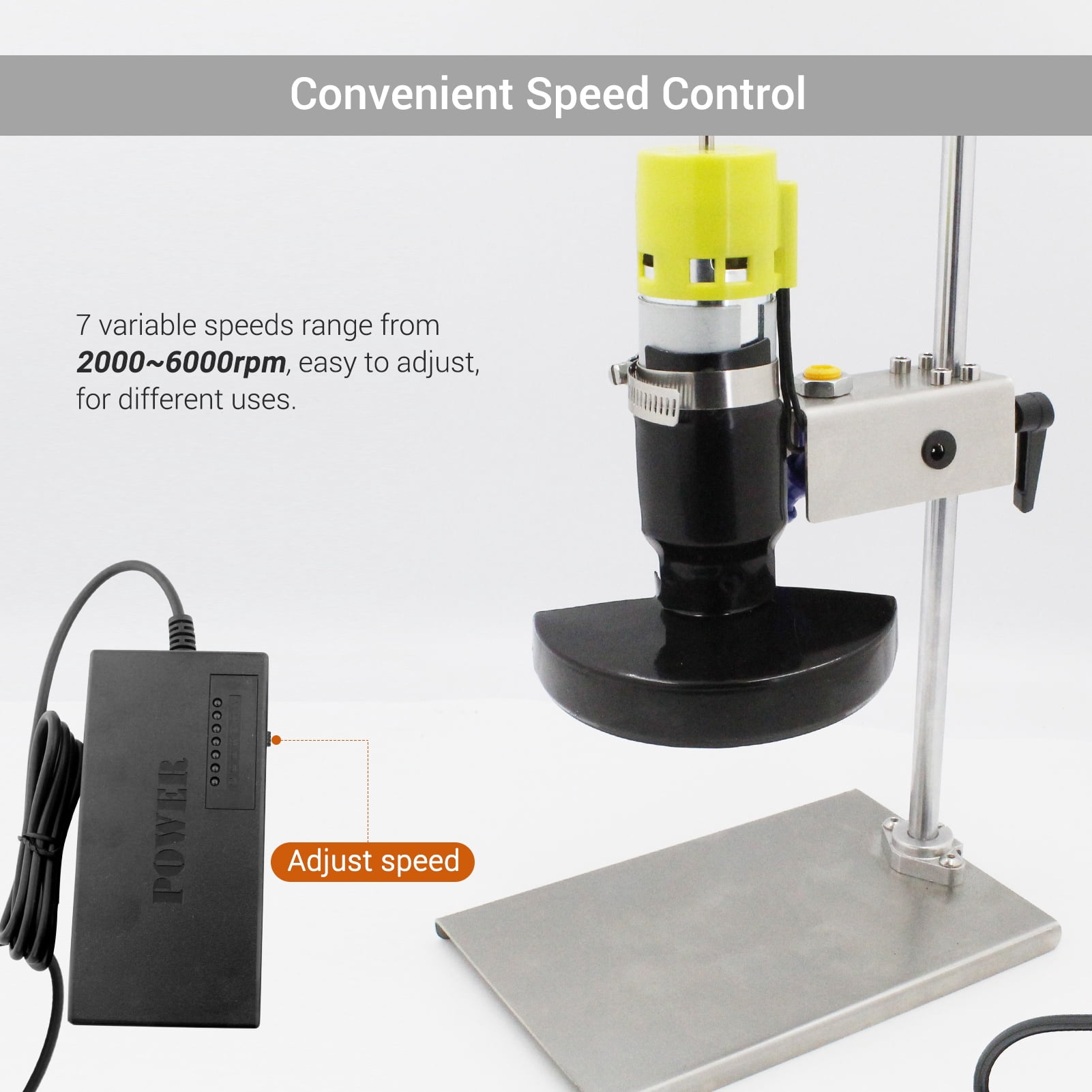 Nebublu Electric Glass Bottle Cutter Cutting Machine with 7 Variable Speeds for DIY Flowerpot Craft