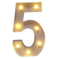 thumbnail image 2 of LYCAQL Light Light Standing Wihte Hanging Letters Letter Warm Up Lights Home Decor English Alphanumeric Light LED Battery Warm White, 2 of 5
