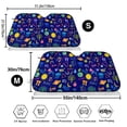 thumbnail image 3 of Kdxio Mathematics And Chemistry Print Windshield Sun Shade,UV Rays and Sun Heat Protection,Sunshade for Car Windshield,Car Shade Front Windshield - Medium, 3 of 5