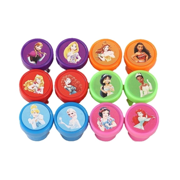 12 Pcs Cartoon Themed Stampers, Birthday Party Supplies, Goody Bag Treat Bag Stuff for Cartoon Birthday Party Gifts