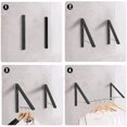 thumbnail image 3 of Retractable Clothes Rack - Wall Mounted Folding Clothes Hanger Drying Rack for Laundry Room Closet Storage Organization, Aluminum, 2 Racks with Rod (Black), 3 of 6