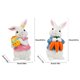 thumbnail image 4 of Easter Ornament Resin Rabbit Statue Adorable Figura Conejito (2pcs) Blanco, 4 of 6