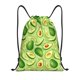 thumbnail image 1 of Fotbe Green Avocado Bolsa Mochila con Cordón Estampada, Bolsa de Gimnasio Deportiva, Bolsa Cinch, Bolsa con Cordón para Hombres y Mujeres-Small, 1 of 6