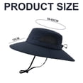 thumbnail image 2 of Sombrero para el sol para hombres y mujeres, impermeable, de ala ancha, plegable, para pesca, senderismo, jardín, safari, playa, 2 of 5