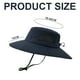 thumbnail image 2 of Sombrero para el sol para hombres y mujeres, impermeable, de ala ancha, plegable, para pesca, senderismo, jardín, safari, playa, 2 of 5