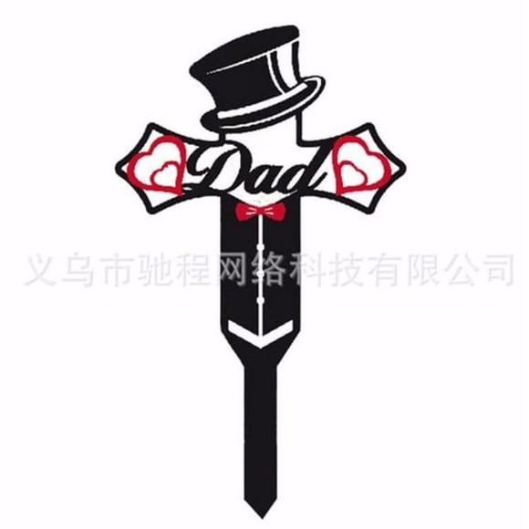 tamizeot Lightweight Metal Cross Decoration For Memorial Light Weight Memorial Signs