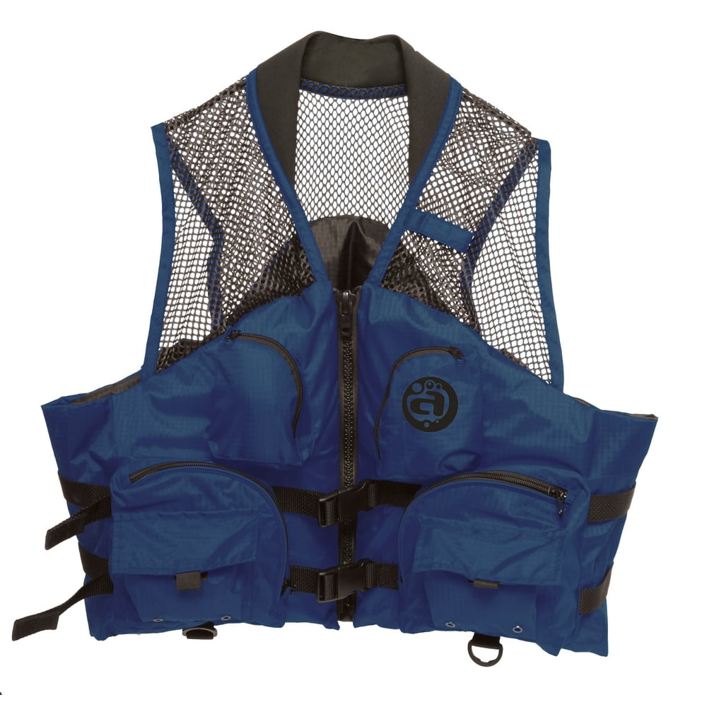 Deluxe Mesh Top Fishing Vest, 4XL6XL, Navy