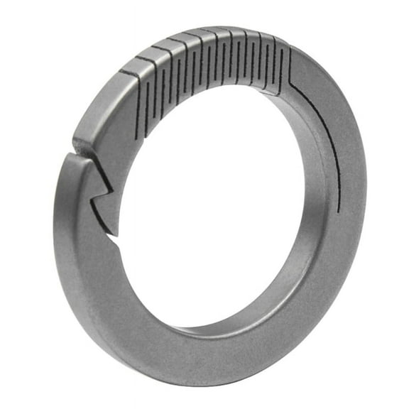 Outdoor Titanium Carabiner Keyring Lightweight Round Carabiner Clip Anti-Lost Quick Release Spring Snap Keyring