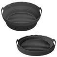 thumbnail image 1 of VBXOAE Foldable Fryer Pot No More Cleaning Basket Using the Fryer [8.5inch] Black, 1 of 1