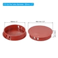 thumbnail image 2 of Tapón de plástico Uxcell, tipo de embellecedor, tapones redondos para agujeros, tapa de bloqueo a presión para tubo, rojo marrón 2", 2 of 7
