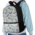 thumbnail image 4 of KUIFORTI Cute Otter Bookbag For Girls Middle School Backpack For Boys 12-14 Anti Theft Zipper Shoulder Bag with Front Compartment Study Accessories Organizer Bookbag for Students, 4 of 6