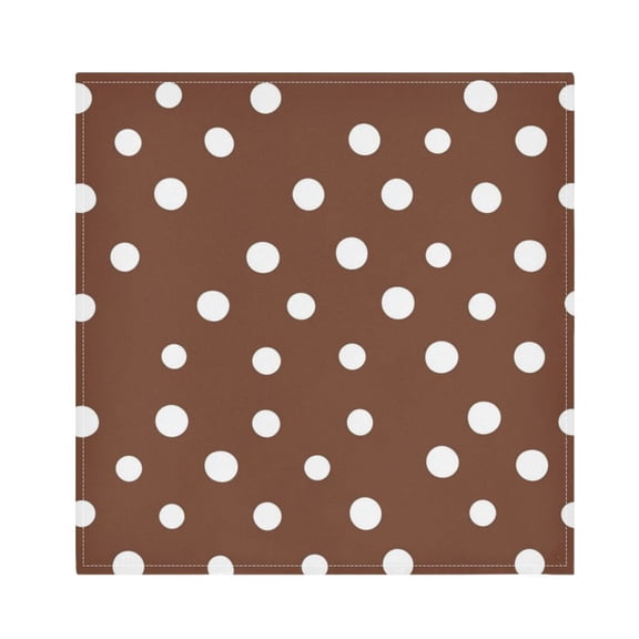 Satin Polyester Napkins - 20x20 InchSingle-Sided Printed Napkins, 1-Piece/4-Piece/6-Piece Set, DIY Personalized Table Setting,Polka Dots