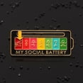 thumbnail image 2 of Battery Sports Social Pin Solapa Pin emocional para todas las ocasiones (-) Negro, 2 of 4