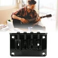 thumbnail image 1 of 4 String Guitar Bridge, Durable Guitar Bridge Metal Fixed Hardtail Saddle Musical Replacement Parts For Electric Guitars Bass Ukulele, 1 of 8