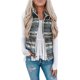 thumbnail image 5 of Sleeveless Fleece Fluffy Vest, Warm Printed Tie Dye Vest Outwear Comfortable Ethnic Lightweight Fashion  For Winter ANGGREK Étnico Gris XXL, 5 of 6