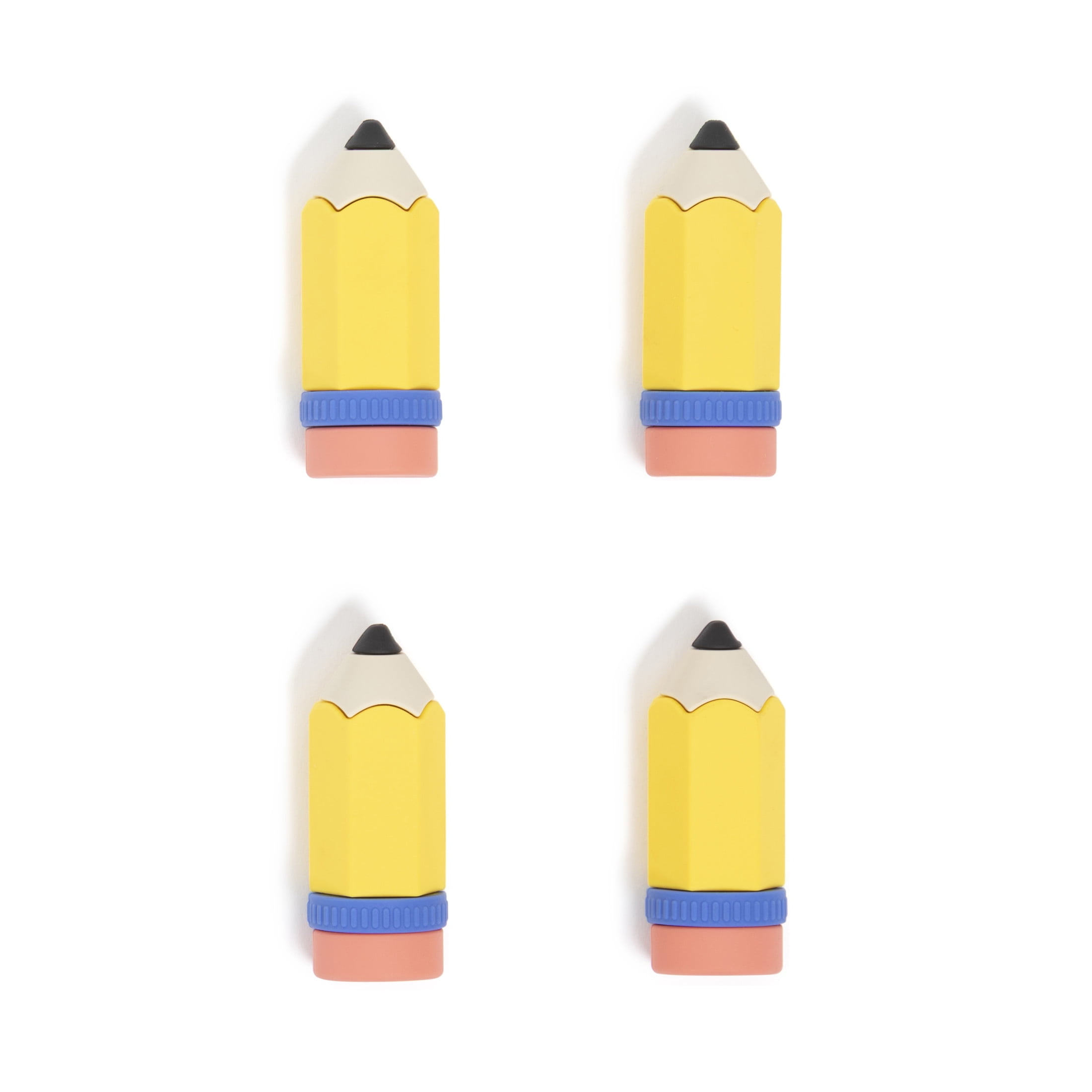 U Brands Pencil Magnets, 4 Count, Multi-Color