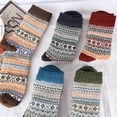 thumbnail image 3 of Juego de 5 pares de calcetines de invierno Calcetines de tripución Colcomx Calcetines gruesos suaves para hombre, 3 of 8