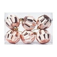 thumbnail image 3 of Kbndieu 2.36" Rose Gold Christmas Ornaments, 6PCS Shatterproof Plastic Christmas Hanging Balls Ornaments for Christmas Tree Decorations, 3 of 9