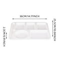 thumbnail image 3 of Heat Imitation Porcelain Compartment Fast Food Trays Specifically Designed For School And Unit Canteens Commercial Grade Tableware round Place Mats round Small Kitchen Table Set for 4 Plate Mat Set 4, 3 of 4