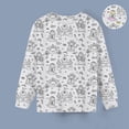 thumbnail image 2 of Hauts pour Filles Bricolage Peints à la Main Personnalité T-Shirt à Manches Longues pour Enfants - Design Unique pour Garçons et Filles, 2 of 4