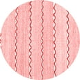thumbnail image 1 of Ahgly Company Indoor Round Solid Red Modern Area Rugs, 5' Round, 1 of 4