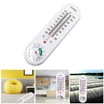 thumbnail image 3 of Allume 2Pcs Large Outdoor Wall Analog Patio Thermometer Mounting Bracket Temperature Reader White, 3 of 4