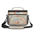 thumbnail image 2 of Lunch Box Pioneer Flower Floral Print Pattern Insulated Lunch Bag for Women Men,Medium Leakproof Lunchbox Cooler Bag Adjustable Strap,10 X 6.7 X 8 Inches, 2 of 6