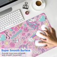 thumbnail image 4 of Long Mouse Pads for Desk,Pink Unicorns Flamingos Pattern Desk Mats on Top Of Desks, Desk Mouse Pad Extra Large with 3mm Non-Slip Base and Stitched Edge for Gaming,Office,Work,Home 31.5"x11.8", 4 of 6