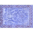 thumbnail image 1 of Ahgly Company Machine Washable Indoor Rectangle Persian Blue Traditional Area Rugs, 6' x 9', 1 of 4