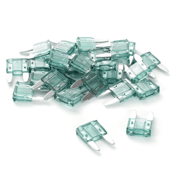 25-Pack 1 Amp Mini Car Fuses – 1A Automotive Blade Fuses – For Car/RV/Truck