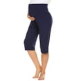 thumbnail image 5 of EKOUAER Maternity Shorts for Women Maternity Capris Yoga Pregnancy Short Pants Soft Joggers Lounge Bottoms, 5 of 6