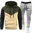 thumbnail image 2 of Hearthz Sweatsuits for Men 2 Piece Tracksuit Athletic Casual Hooded Jogging Suit Hooded Set Winter Fleece Sweatsuit Outfits, 2 of 4