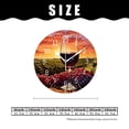 thumbnail image 2 of 16 Inch Wall Clock Battery Operated Silent Clock Decorative for Office, Kitchen, Outdoor, Living Room，Red Wine Glass Grape Pattern, 2 of 4