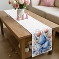 thumbnail image 6 of Easter Spring Table Runner 72 Inches Long for Kitchen Dining, Blue Eggs Pink Tulip Floral Daisy Flower Dresser Scarf Farmhouse, Dining Table Decorations for Wedding/Parties, 18 x 72 In, 6 of 8