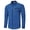 Blue, variant on Men's Plaid Button Down Shirts Long Sleeve Dress Shirts Regular Fit Black Shirts with Pocket L