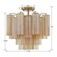 thumbnail image 4 of Crystorama Lighting - Addis - 4 Light Flush Mount In Geometric Style-13.75, 4 of 11