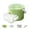Green, variant on CSStudio Stackable Ice Cube Storage Bucket 50 Grid Silicone Ice Mold With Pull Out Drawer Space Saving Portable Handle Freezer Ice Tray For Home Party Daily Drink
