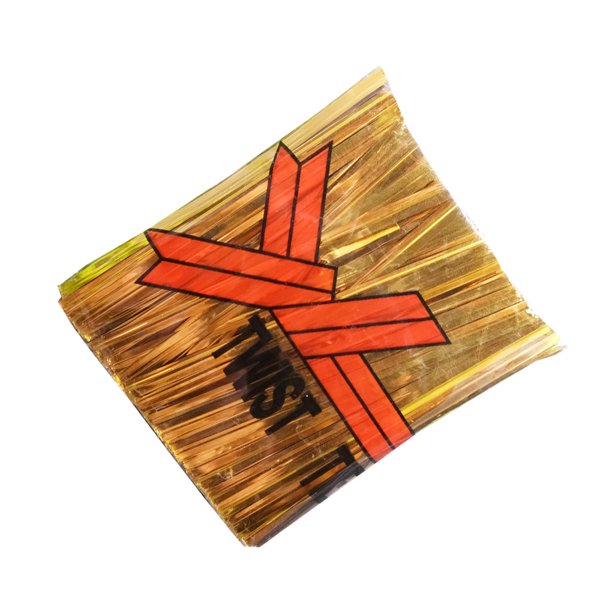 Naiovety 800 piezas de cintas de lazo para embalaje, envoltura de regalo, decoración, suministros para fiestas, adorno delicado para el extremo del banco Mostrada Oro 6cm Naiovety HA060949-05