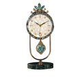 thumbnail image 1 of Luxury Table Clocks Silent Living Room Metal Retro Desk Clocks Electronic Modern Home Decor Gift Clock, 1 of 6