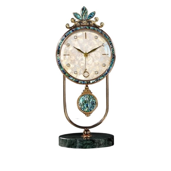Luxury Table Clocks Silent Living Room Metal Retro Desk Clocks Electronic Modern Home Decor Gift Clock