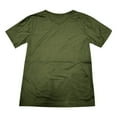 thumbnail image 4 of Tops for Women Trendy Coffee Shirts for Women Silk T Shirt Sheer Mesh Polyester Spandex Tees Tech Running Shirts Petite Short Sleeve Tops Polyester Shirt Long Sleeve Loose 3/ 4 Denim Big Green M, 4 of 5