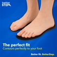 thumbnail image 3 of Plantillas de gel betterstep para hombre, tallas 8-14, con absorción de impactos, 3 of 7