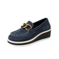thumbnail image 2 of Willtoo Orthopedics Womens Wedge Platform Loafers Slip On Faux Suede Casual Shoes Round Toe Comfort Moccasins Fashion Walking Shoes, 2 of 5