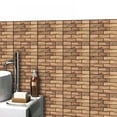10Sheet Self Adhesive Backsplash, Imitation Wood Wall Panels 3D Wall PanelDesign 3D Wall Panels